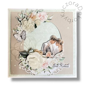 Esküvői, eljegyzési pénzátadó, képeslap, ajándék kísérő,  vintage, shabby-chic - Meska.hu