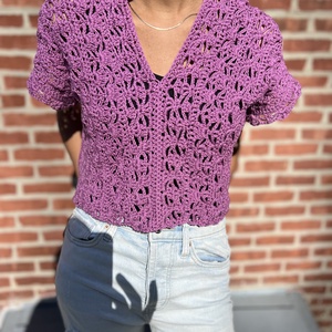 Horgolásminta PDF-Lunette Top - diy (csináld magad) - szabásminta, útmutató - horgolási minta - Meska.hu