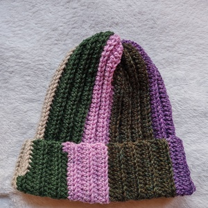 Horgolt beanie - ruha & divat - sál, sapka, kendő - sapka - Meska.hu