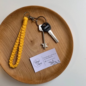 Makramé kulcstartó � 20 cm, Táska & Tok, Kulcstartó & Táskadísz, Kulcstartó, Csomózás, MESKA