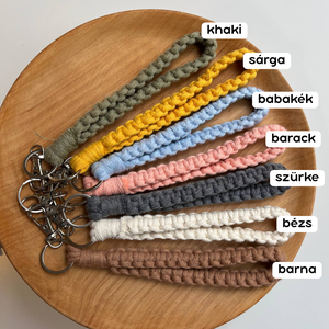 Makramé kulcstartó � 20 cm - táska & tok - kulcstartó & táskadísz - kulcstartó - Meska.hu