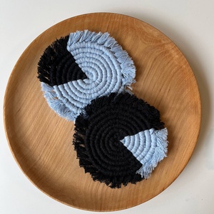 Kézzel készült makramé poháralátétek, Otthon & Életmód, Konyhafelszerelés, tálalás, Tálalás, Tányér- és poháralátét, Csomózás, MESKA