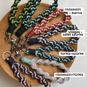 Makramé kulcstartó � 20 cm - táska & tok - kulcstartó & táskadísz - kulcstartó - Meska.hu