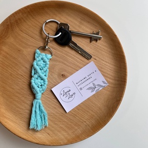 Makramé kulcstartó � 16 cm, Táska & Tok, Kulcstartó & Táskadísz, Kulcstartó, Csomózás, MESKA