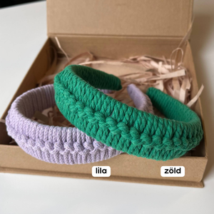 Makrame fejpánt/hajpánt - ruha & divat - hajdísz & hajcsat - hajráf & hajpánt - Meska.hu