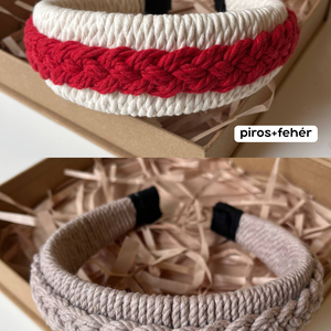 Makrame fejpánt/hajpánt - ruha & divat - hajdísz & hajcsat - hajráf & hajpánt - Meska.hu