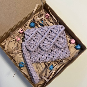 Makramé pénztárca - Meska.hu