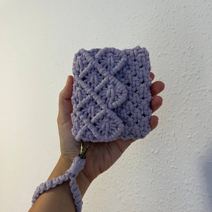 Makramé pénztárca - táska & tok - pénztárca & más tok - pénztárca - női pénztárca - Meska.hu