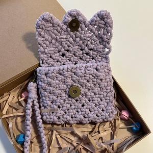 Makramé pénztárca - táska & tok - pénztárca & más tok - pénztárca - női pénztárca - Meska.hu