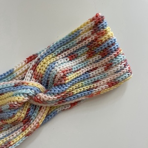 Horgolt hajpánt, 100%-ban színes baby akril - ruha & divat - hajdísz & hajcsat - hajráf & hajpánt - Meska.hu