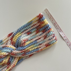 Horgolt hajpánt, 100%-ban színes baby akril - ruha & divat - hajdísz & hajcsat - hajráf & hajpánt - Meska.hu