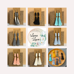 Makramé nyári fülbevaló  � újrahasznosított pamutból - ékszer - fülbevaló - rojtos fülbevaló - Meska.hu