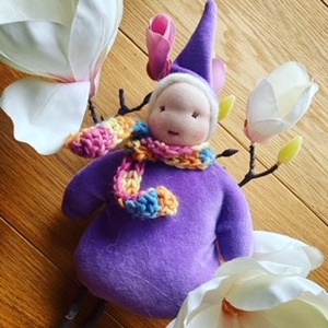 WaldorfART - Levendula - Waldorf Alvómanó, Álommanó, waldorf manó, Játék & Sport, Baba & babaház, Baba, Varrás, MESKA
