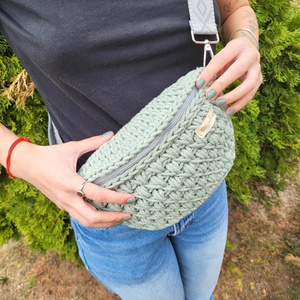 Horgolt test/öv táska, Táska & Tok, Kézitáska & válltáska, Vállon átvethető táska, Horgolás, Varrás, MESKA