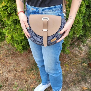 Horgolt crossbody táska - táska & tok - kézitáska & válltáska - vállon átvethető táska - Meska.hu