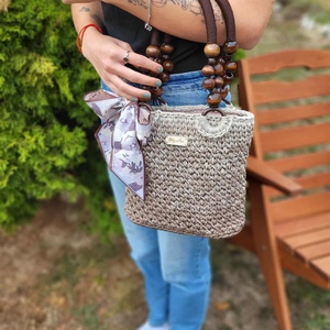 Horgolt, egyedi kézi táska, Táska & Tok, Kézitáska & válltáska, Kézitáska, Horgolás, Varrás, MESKA