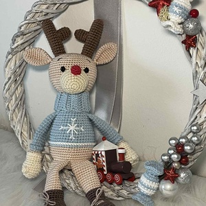 Ajtódísz kopogtató karácsonyi - karácsony - adventi díszek - adventi ajtódísz - Meska.hu