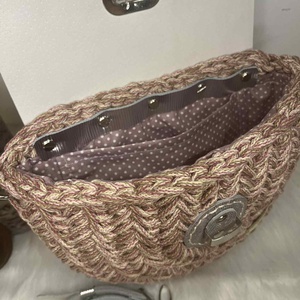 Horgolt crossbody táska - táska & tok - kézitáska & válltáska - vállon átvethető táska - Meska.hu