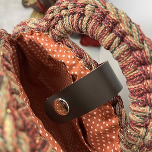 Horgolt kerek kézi/váll táska - táska & tok - kézitáska & válltáska - vállon átvethető táska - Meska.hu