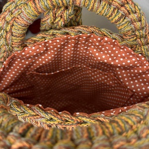 Horgolt kerek kézi/váll táska - táska & tok - kézitáska & válltáska - vállon átvethető táska - Meska.hu