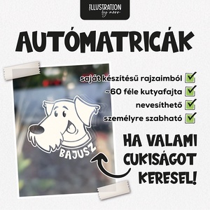 Személyre szabott autómatrica, Otthon & Életmód, Autó, Autós matrica, Fotó, grafika, rajz, illusztráció, MESKA