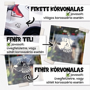 Személyre szabott autómatrica - otthon & életmód - autó - autós matrica - Meska.hu