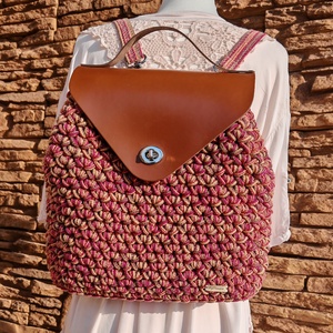 Horgolt női hátizsák - Meska.hu