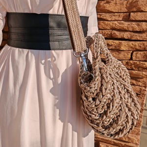  női kosártáska - táska & tok - kézitáska & válltáska - vállon átvethető táska - Meska.hu