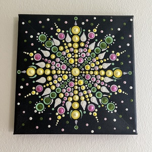 Univerzum 20x20 vászon kép , Művészet, Festmény, Akril, Festészet, MESKA