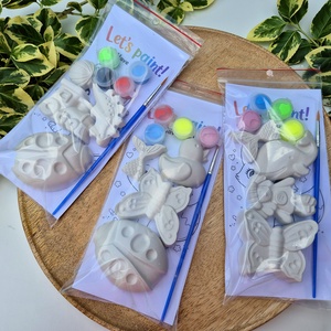 DIY Kreatív festőkészlet gyerekeknek Kacsa-pillangó-katica-sellő, Születésnapi csoportos foglalkozás, Festhető gipsz - diy (csináld magad) - egységcsomag - Meska.hu