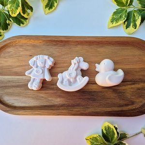 DIY Kreatív festőkészlet csomag Baba, hintaló, kacsa, Festhető gipszcsomag gyerekeknek, Lányos hálószoba, Kreatív  - diy (csináld magad) - egységcsomag - Meska.hu