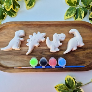 DIY Dinoszaurusz festhető gipszcsomag gyerekeknek, Kreatív festőszett, Dínó rajongóknak, Gyerek alkotás, Kifesthető  - diy (csináld magad) - egységcsomag - Meska.hu