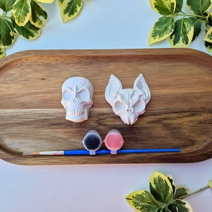 DIY Kreatív festőkészlet Koponya+denevér kisfiús csomag, DIY (Csináld magad), Egységcsomag, Gipszöntés, MESKA