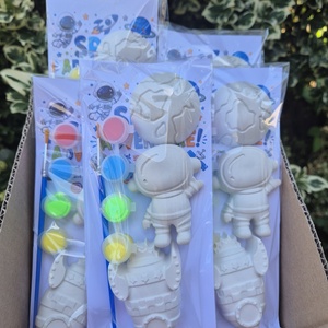 DIY Kreatív gipsz festő készlet Űrutazás gyerekeknek, Kreatív festőszett, Festő készlet, Űr témájú ajándék,Születésnap - diy (csináld magad) - egységcsomag - Meska.hu