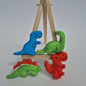 DIY Dinoszaurusz festhető gipszcsomag gyerekeknek, Kreatív festőszett, Dínó rajongóknak, Gyerek alkotás, Kifesthető  - diy (csináld magad) - egységcsomag - Meska.hu