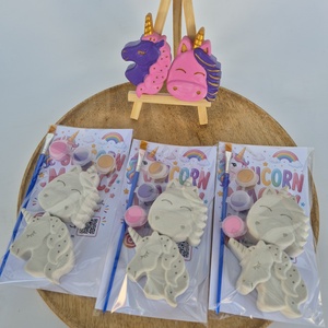 DIY Kreatív festhető gipsz Unikornis csomag gyerekeknek, Születésnapi kreatív foglalkozás, Kézműves játék, Festés - diy (csináld magad) - egységcsomag - Meska.hu