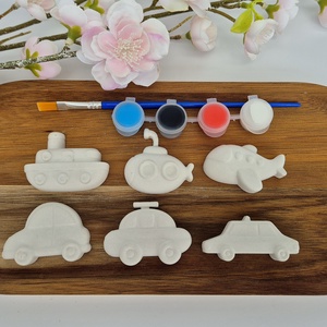 DIY Kreatív festhető gipsz 6db Jármű csomag gyerekeknek, Születésnapi kreatív foglalkozás, Kézműves játék, Festés - diy (csináld magad) - egységcsomag - Meska.hu