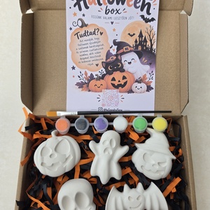Halloween gipszfestő box - kreatív festőkészlet gyerekeknek - Meska.hu