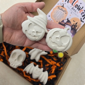 Halloween gipszfestő box - kreatív festőkészlet gyerekeknek - diy (csináld magad) - egységcsomag - Meska.hu