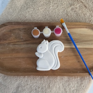DIY Kreatív festhető gipsz Mókus csomag gyerekeknek, Születésnapi kreatív foglalkozás, Kézműves játék, Festés - diy (csináld magad) - egységcsomag - Meska.hu