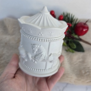Lovacskás körhinta - DIY kreatív festhető ékszertartó - Ékszer tartó - Fedeles tároló - dekoráció - Dekoratív - ajándék - Meska.hu