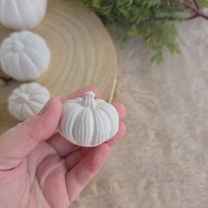 M-es méretű 3D festhető gipsztök � natúr őszi dekoráció, Halloween dísz, kreatív festhető figura gyerekeknek - otthon & életmód - dekoráció - asztal és polc dekoráció - asztaldísz - Meska.hu