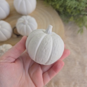 XL-es méretű 3D festhető gipsztök � natúr őszi dekoráció, Halloween dísz, kreatív festhető figura gyerekeknek - otthon & életmód - dekoráció - asztal és polc dekoráció - asztaldísz - Meska.hu