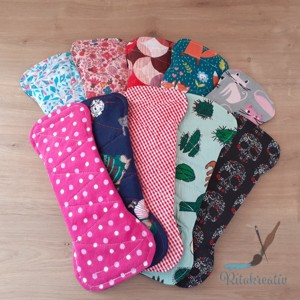 10db 26cm eü mosható betét meglepetés mintával - szépségápolás - intim higiénia - intimbetét - Meska.hu