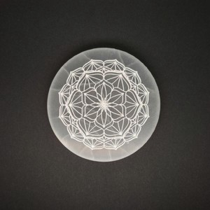 Szelenit korong mandala 8cm, Kellékek & szerszámok, Ásvány alapanyag, Szelenit korong, , MESKA