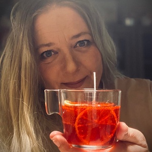 Forraltboros gyertya, Otthon & Életmód, Gyertya, illat, aroma, Gyertya, Gyertya-, mécseskészítés, MESKA