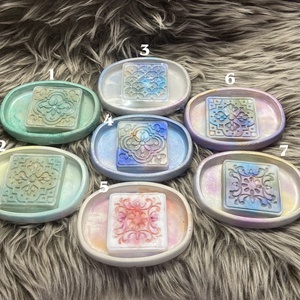 Fürdőszobai dekoráció 1, Otthon & Életmód, Fürdőszoba, Szappantartó, Szappankészítés, Festett tárgyak, MESKA