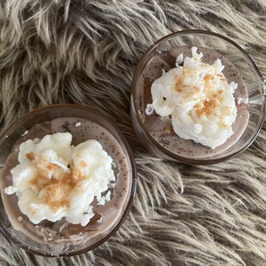 Kávés jegeskávé gyertya - kellékek & szerszámok - dekorációs kellékek - dekorációs gyertya - Meska.hu