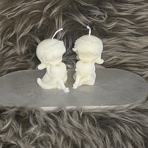 Szivecskés kislány gyertya - kellékek & szerszámok - dekorációs kellékek - dekorációs gyertya - Meska.hu