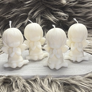 Angyal kislány gyertya - kellékek & szerszámok - dekorációs kellékek - dekorációs gyertya - Meska.hu